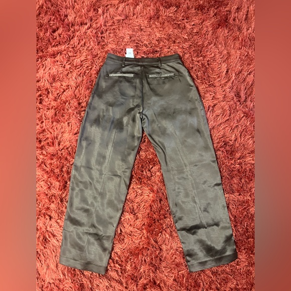 Sam Edelman Devyn Crossover Trousers In Chocolate Chip Size 8 NWT - Picture 3 of 7